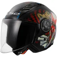 LS2 Of616 Airflow Ii Happy Dreams Open Face Helmet Noir L