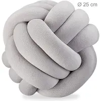 Relaxdays Coussin en noeud (25 x 25 cm)