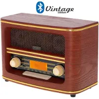 Adler | AD 1187 | Retro Radio | AUX in | Drewniane | Funkcja alarmu