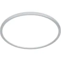 Briloner Pulap Lampe de plafond LED, lumière indirecte, plat, IP44 protection contre les éclaboussures, lumière blanc neutre, chrome mat, Ø29 x 4 cm