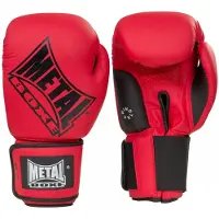 Metal Boxe Gants De Boxe Super Entrainement /Compet - 12 Oz - Rouge
