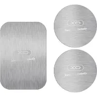 XO 3x Adaptateurs Support Voiture Magnétique Plaques Métalliques Argent