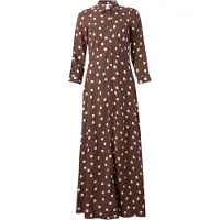 Y.A.S Robe-chemise 'YASSAVANNA' chocolat / blanc