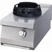 Maxima - Cuisinière Wok Gastro Premium - Anneau de cuisson 28,5 cm - Unité unique - 90 cm Profond - Gaz