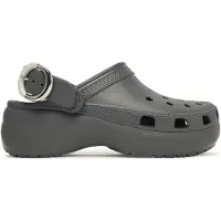 Crocs Classic Platform Buckle Clogs Gris EU 37-38 Femme