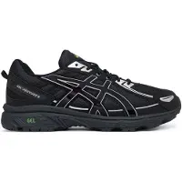 Asics pour homme. 1203A438 Baskets Gel Venture 6 noir (43.5), Plat, Lacets, Casuel, Sport, Multisport