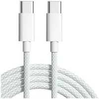 INF Câbles USB C vers C de 2 m, pack de 2 Blanc