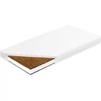 NEW BABY Matelas pour enfants STANDARD 120x60x8 cm coconut-foam-coconut white