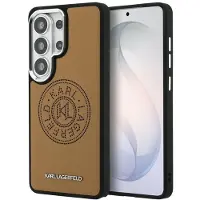 Karl Lagerfeld Etui Perforé KL MagSafe pour Samsung Galaxy S26 Ultra marron (Samsung Galaxy S26 Ultra), Coque pour téléphone portable, Marron