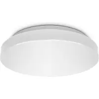 B.K.Licht Plafonnier LED salle de bain IP44 Ø22cm, 10W 900lm, blanc neutre 4000K, éclairage anti-éblouissement pour pièces humides, montage facile, design plat