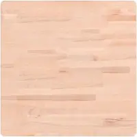 vidaXL Dessus de table 60x60x4 cm carré bois massif de hêtre