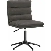 vidaXL Chaise de salle à manger noire en similicuir