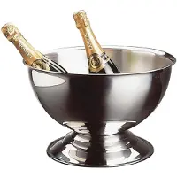 Aps Seau à champagne poli miroir, Rafraîchisseur de bouteille, Argent