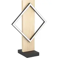 Eglo Lampe de table design Boyal noir avec bois