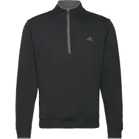 Adidas T-Shirt fonctionnel 'Lightweight Half-Zip' gris / noir