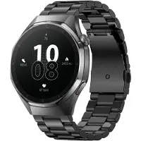 Forever xBase SW-720 Montre connectée étanche pour homme avec bracelet grand modèle, Jusqu'à 7 jours ouvrables AMOLED noire