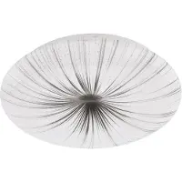 Eglo Nieves, rond, 1 ampoule(s), 3000 K, IP20, argenté, blanc