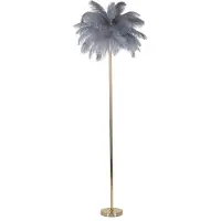 Mauro Ferretti FURNLUX Lampadaire Palm Gold 55cm / Couleur principale : Or / Dimensions : 55 x 160 x 55 cm
