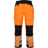 Portwest Pantalon Travail En Hauteur Hv Pw3 - Taille 40 - Orange/noir -