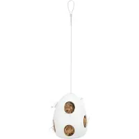 Trixie Nichoir, suspendu, céramique, 10,5 × 10,5 × 15 cm, blanc