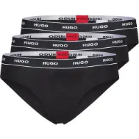 HUGO Slip 'TRIPLET BRIEF STRIPE' rouge / noir / blanc
