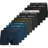 Jack & Jones Boxers 'JACBOLT' bleu marine / gris basalte / gris foncé / noir