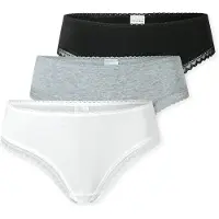 Schiesser String gris chiné / noir / blanc