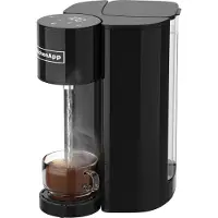 KitchenApp Distributeur d'eau chaude avec filtre - Bouilloire instantanée de luxe avec contrôle de la température - Robinet d'eau chaude 2.7L - Noir