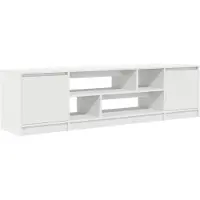 vidaXL Armoire TV blanche 188,5x41x50 cm Bois composite