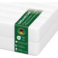 Dreamstar Matelas ergonomique 7 zones en mousse froide | 140 x 200 cm | 21cm | H3 & H4 | Easy Flex