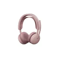 Logitech Zone Wireless 2 ES, Filaire et sans fil, Appels/musique, 212 g, Casque avec microphone, Rose