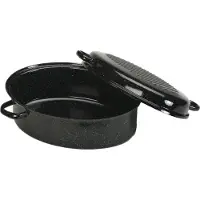 Kochstar Casserole A Frire+couv Ov 42cm Noir/bl Mouchet Inductie