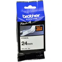 Brother STe-151 - (24 mm x 24 mm) - Noir sur transparent - Ruban