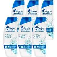 P & G Head & Shoulders Shampooing Anti-Schuppen Classic Clean, 6er Pack (6 x 500 ml)