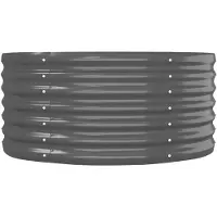 vidaXL -Planungsbox 512x80x36 cm Pulver -beschichteter Stahl -Anthrazit -Verschärfen