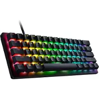 Razer Huntsman V3 Pro - Clavier - 60% - mini - rétroéclairé - USB-C - QWERTZ - allemand - Commutateur de touches : Analog Optical Switches (Gen-2) (RZ03-04990400-R3G1)