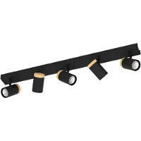 Eglo CARTAGENA, Spots, GU10, 5 ampoules, LED, 3000 K, Noir, Marron