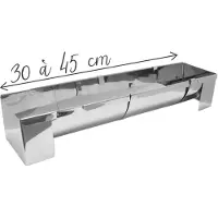 MegaCrea Moule À Bûche Scrapcooking Buche Inox Xxl