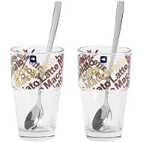 Leonardo 042553 Verre À Café Marron, Acier Inoxydable, Blanc 2 Pièce(S) 410 Ml