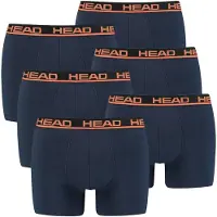 Head Boxers bleu foncé / orange