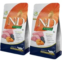 Farmina N&D Pumpkin Neutered Aliment pour Chats - Agneau - 1,5 kg