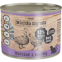 Wiejska zagroda Adult Poulet et canard, boîte de 12 x 200 g pour chat