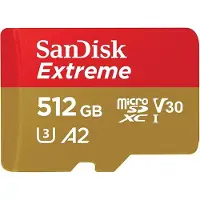 SanDisk Carte mémoire microSDXC Extreme Go 512 Go UHS-I