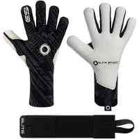 Elite Sport T1b Knit Goalkeeper Gloves Blanc,Noir 8