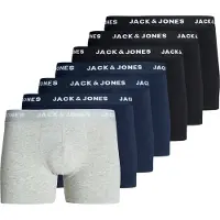 Jack & Jones lot de 7 slips Anthony Homme Noir/Noir/Noir/Marine/Marine/Marine/Gris Chiné Clair