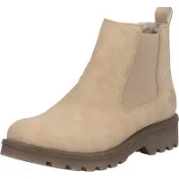 Rieker Damen Chelsea Boots gefüttert Beige 73250-61