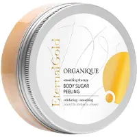 Organique Eternal Gold Smoothing Therapy gommage adoucissant au sucre à paillettes 200 g