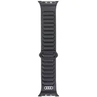 Audi Bracelet Apple Watch 40 mm en cuir magnétique noir