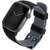 Uniq Bracelet Linus AiroSoft en silicone pour Apple Watch | 44/45/46/49 mm - Midnight Black