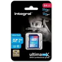Integral INSDX64G-280/100U2 mémoire flash 64 Go SDXC UHS-II